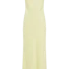 Ensley Satin Maxi Dress – Light Yellow Ensley Satin Maxi Dress – Light Yellow