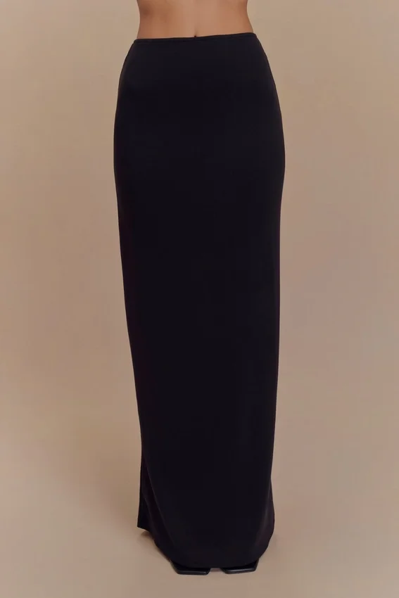 Eris Scuba Jersey Maxi Skirt – Black Eris Scuba Jersey Maxi Skirt – Black