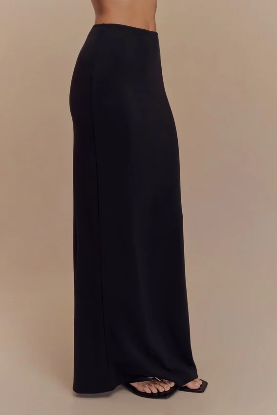 Eris Scuba Jersey Maxi Skirt – Black Eris Scuba Jersey Maxi Skirt – Black