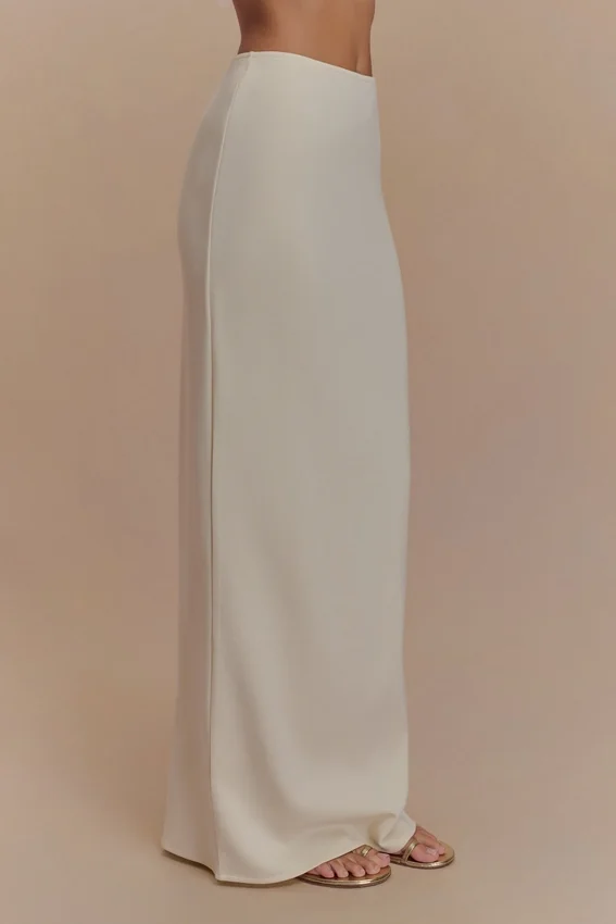 Eris Scuba Jersey Maxi Skirt – Ivory Eris Scuba Jersey Maxi Skirt – Ivory