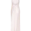 Esther Iridescent Satin Cowl Maxi Dress – Pale Pink Esther Iridescent Satin Cowl Maxi Dress – Pale Pink