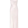 Esther Iridescent Satin Cowl Maxi Dress – Pale Pink Esther Iridescent Satin Cowl Maxi Dress – Pale Pink