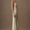 Esther Iridescent Satin Cowl Maxi Dress – Sage Esther Iridescent Satin Cowl Maxi Dress – Sage