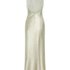 Esther Iridescent Satin Cowl Maxi Dress – Sage Esther Iridescent Satin Cowl Maxi Dress – Sage
