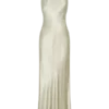 Esther Iridescent Satin Cowl Maxi Dress – Sage Esther Iridescent Satin Cowl Maxi Dress – Sage