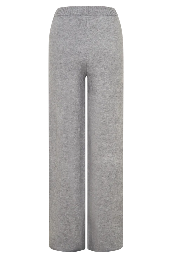 Evan Knit Wide Leg Pants – Grey Marle Evan Knit Wide Leg Pants – Grey Marle