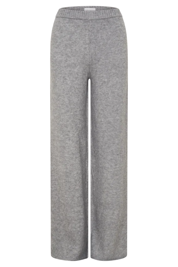 Evan Knit Wide Leg Pants – Grey Marle Evan Knit Wide Leg Pants – Grey Marle