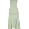 Evelyn Shirred Chiffon Maxi Dress – Sage Evelyn Shirred Chiffon Maxi Dress – Sage