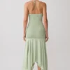 Evelyn Shirred Chiffon Maxi Dress – Sage Evelyn Shirred Chiffon Maxi Dress – Sage