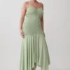 Evelyn Shirred Chiffon Maxi Dress – Sage Evelyn Shirred Chiffon Maxi Dress – Sage