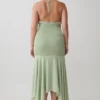 Evelyn Shirred Chiffon Maxi Dress – Sage Evelyn Shirred Chiffon Maxi Dress – Sage
