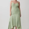 Evelyn Shirred Chiffon Maxi Dress – Sage Evelyn Shirred Chiffon Maxi Dress – Sage