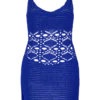 Everette Crochet Knit Mini Dress – Cobalt