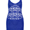 Everette Crochet Knit Mini Dress – Cobalt