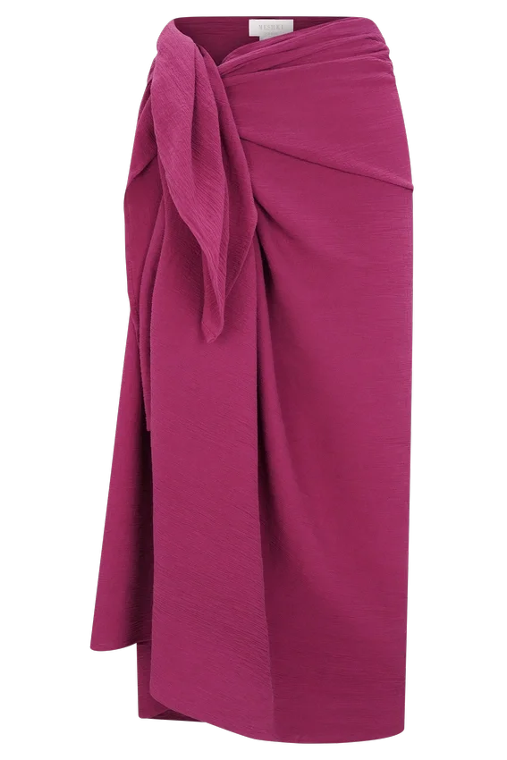 Evie Cotton Sarong – Wine Evie Cotton Sarong – Wine