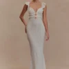 Ezra Lace Maxi Dress – Ivory