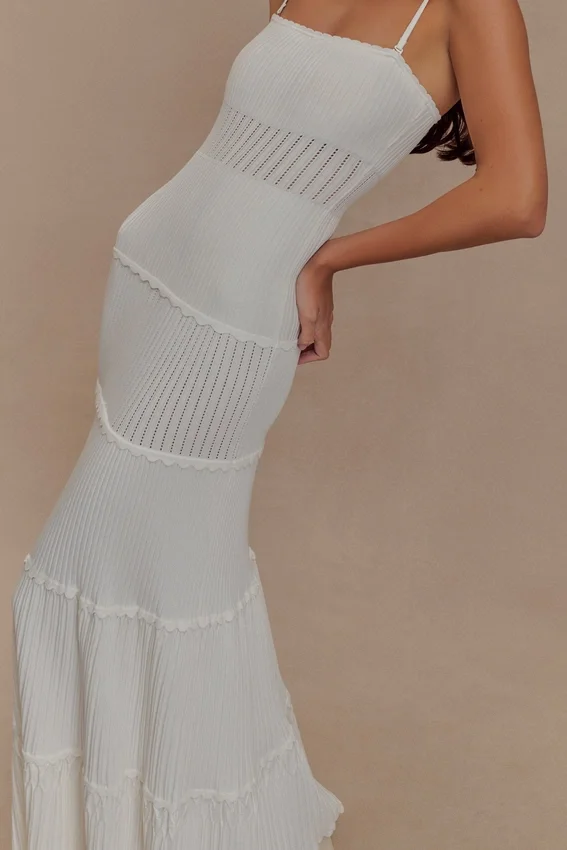 Finley Pointelle Knit Maxi Dress – Ivory Finley Pointelle Knit Maxi Dress – Ivory