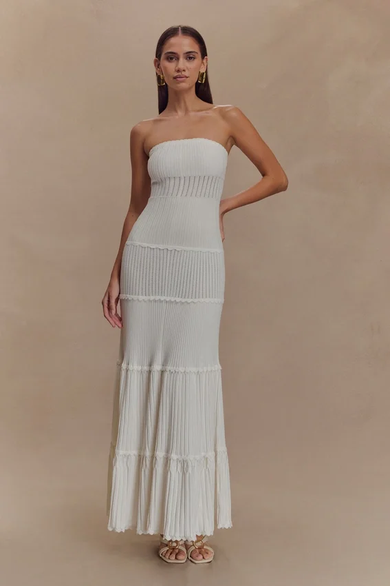 Finley Pointelle Knit Maxi Dress – Ivory Finley Pointelle Knit Maxi Dress – Ivory