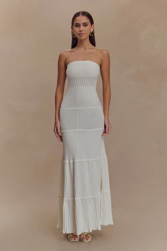 Finley Pointelle Knit Maxi Dress – Ivory Finley Pointelle Knit Maxi Dress – Ivory