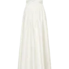 Florence Strapless Belted Maxi Dress – White Florence Strapless Belted Maxi Dress – White