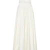 Florence Strapless Belted Maxi Dress – White Florence Strapless Belted Maxi Dress – White