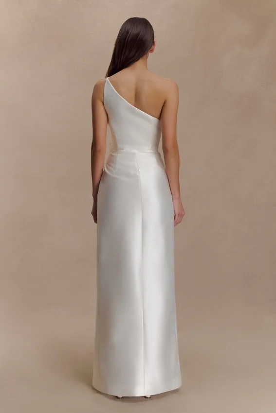 Francine One Shoulder Maxi Dress – Ivory Francine One Shoulder Maxi Dress – Ivory
