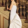 Franka Strapless Bow Mini Dress – White