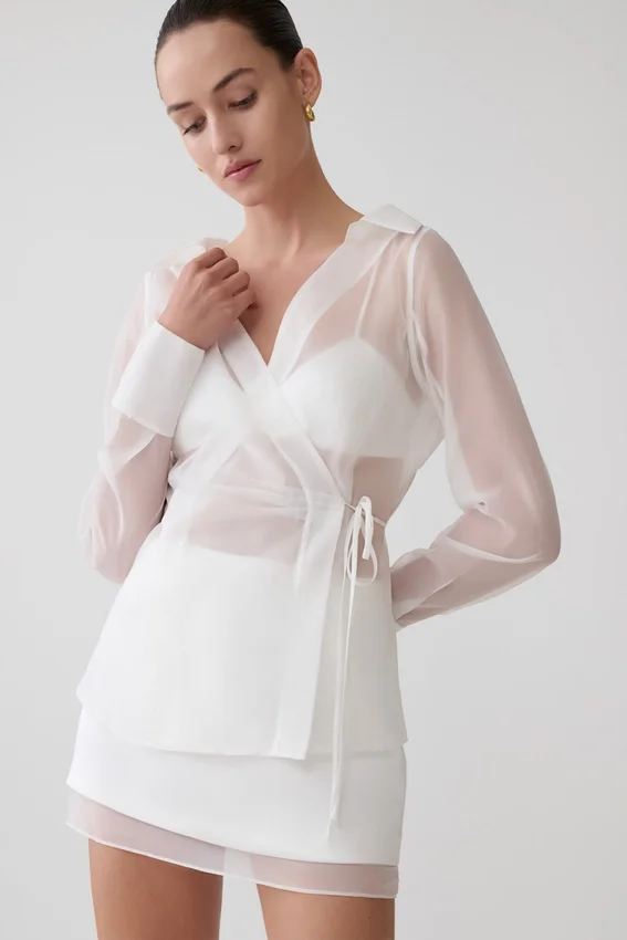 Frankie Satin Mini Skirt – White Frankie Satin Mini Skirt – White