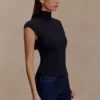 Freesia High Neck Sleeveless Top – Black Freesia High Neck Sleeveless Top – Black
