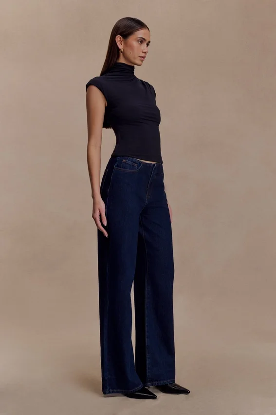 Freesia High Neck Sleeveless Top – Black Freesia High Neck Sleeveless Top – Black