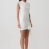 Freida Knit Mini Dress With Sash – Ivory Freida Knit Mini Dress With Sash – Ivory