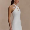 Freya Halter Bow Mini Dress – Ivory Freya Halter Bow Mini Dress – Ivory