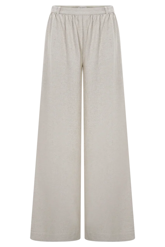 Gabby Straight Leg Linen Pants – Natural Gabby Straight Leg Linen Pants – Natural