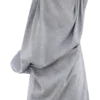 Gabriella Draped Mini Dress – Charcoal Blue Marle Gabriella Draped Mini Dress – Charcoal Blue Marle