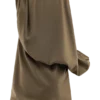 Gabriella Draped Mini Dress – Light Brown Marle Gabriella Draped Mini Dress – Light Brown Marle