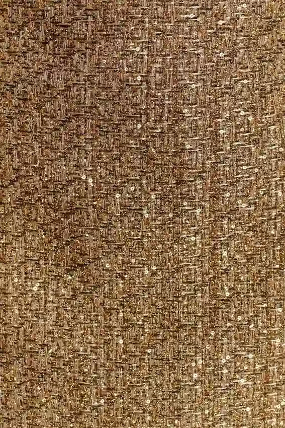 Gala Strapless Tweed Midi Dress – Gold Gala Strapless Tweed Midi Dress – Gold