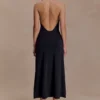 Genie Slinky Halter Midi Dress – Black Genie Slinky Halter Midi Dress – Black