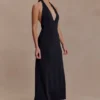 Genie Slinky Halter Midi Dress – Black Genie Slinky Halter Midi Dress – Black