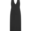 Genie Slinky Halter Midi Dress – Black Genie Slinky Halter Midi Dress – Black