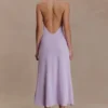 Genie Slinky Halter Midi Dress – Lilac Genie Slinky Halter Midi Dress – Lilac