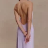 Genie Slinky Halter Midi Dress – Lilac Genie Slinky Halter Midi Dress – Lilac