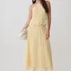 Georgia Panelled Midi Skirt – Butter