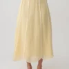 Georgia Panelled Midi Skirt – Butter