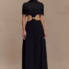 Georgina Chiffon Midi Dress – Black Georgina Chiffon Midi Dress – Black
