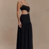Georgina Chiffon Midi Dress – Black Georgina Chiffon Midi Dress – Black