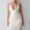Gia Bandage Knit Midi Dress – Ivory Gia Bandage Knit Midi Dress – Ivory