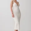 Gia Bandage Knit Midi Dress – Ivory Gia Bandage Knit Midi Dress – Ivory
