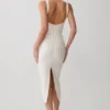 Gia Bandage Knit Midi Dress – Ivory Gia Bandage Knit Midi Dress – Ivory