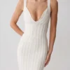 Gia Bandage Knit Midi Dress – Ivory Gia Bandage Knit Midi Dress – Ivory