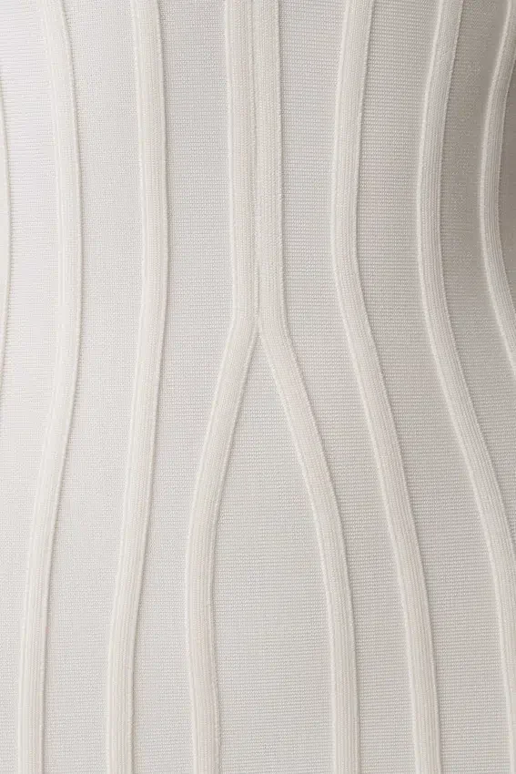 Gia Bandage Knit Midi Dress – Ivory Gia Bandage Knit Midi Dress – Ivory